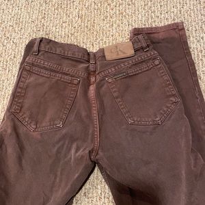 Vintage brown Calvin Klein jeans size 8